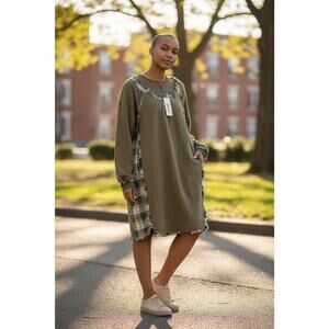 NWT Blue Velvet L XL Boho Dress